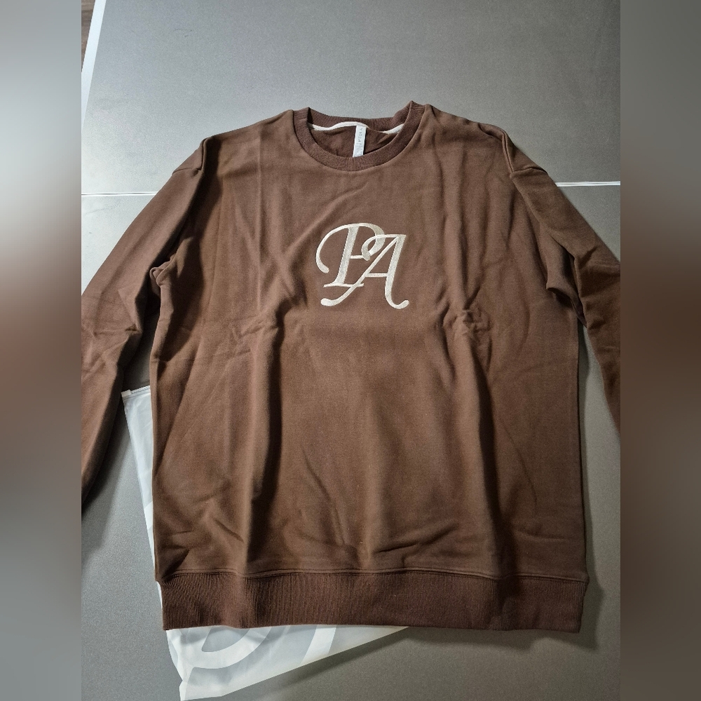 NWOT P'tula Brown Sweatshirt - Picture 2 of 2